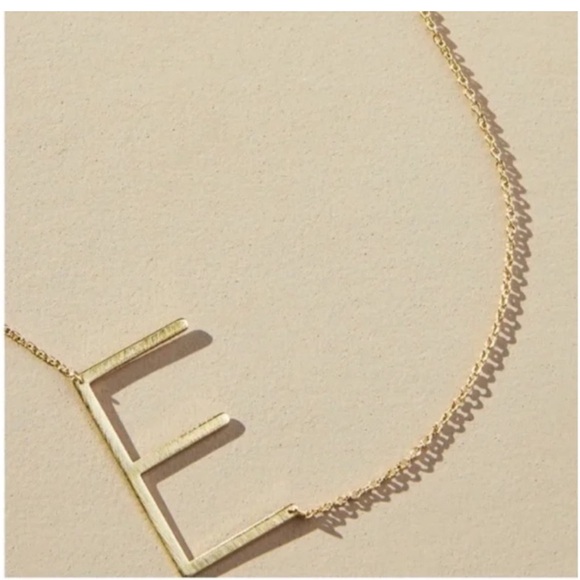 Anthropologie Monogram Pendant Necklace - Picture 1 of 6